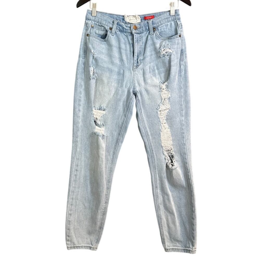 Altar'd State The Spice Destroyed Jeans Light Blue Size 9 29
